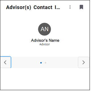 Advisor(s) Contact Information Card