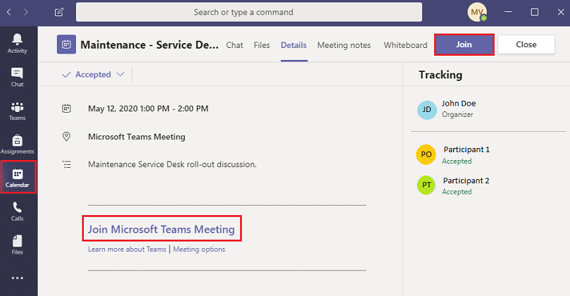 Join Microsoft Teams Meeting