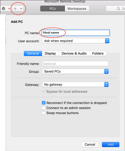 MS Remote Desktop Mac Add PC.png
