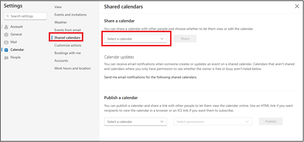 OWA - Shared Calendars Settings.png